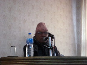 Guest Prof. Dr. Devendra Bahadur Chhetry with his remarks