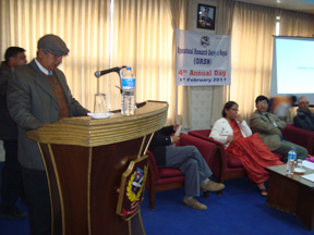 Vice President Prof. Puskar Kumar Sharma giving vote of thanks