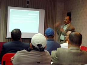 Mr. Raju Manandhar, CERID, TU, Presenting Research Report